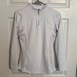 Aztec Diamond White Long Sleeve Quarter Zip